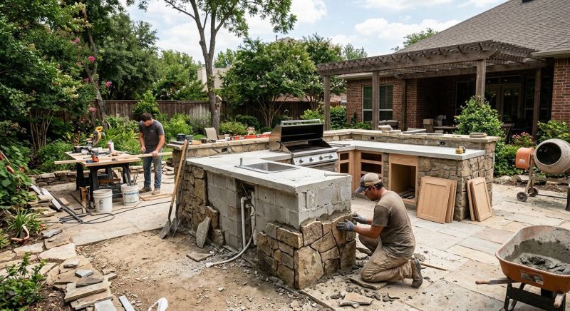 Outdoor Kitchen Installation in Houston, TX